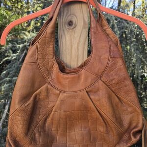 Sigrid Olsen Tan Leather Shoulder Bag